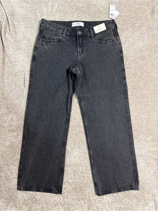 Hollister Denim - Hollister Women's Low-Rise Baggy Jeans — Washed Charcoal Black